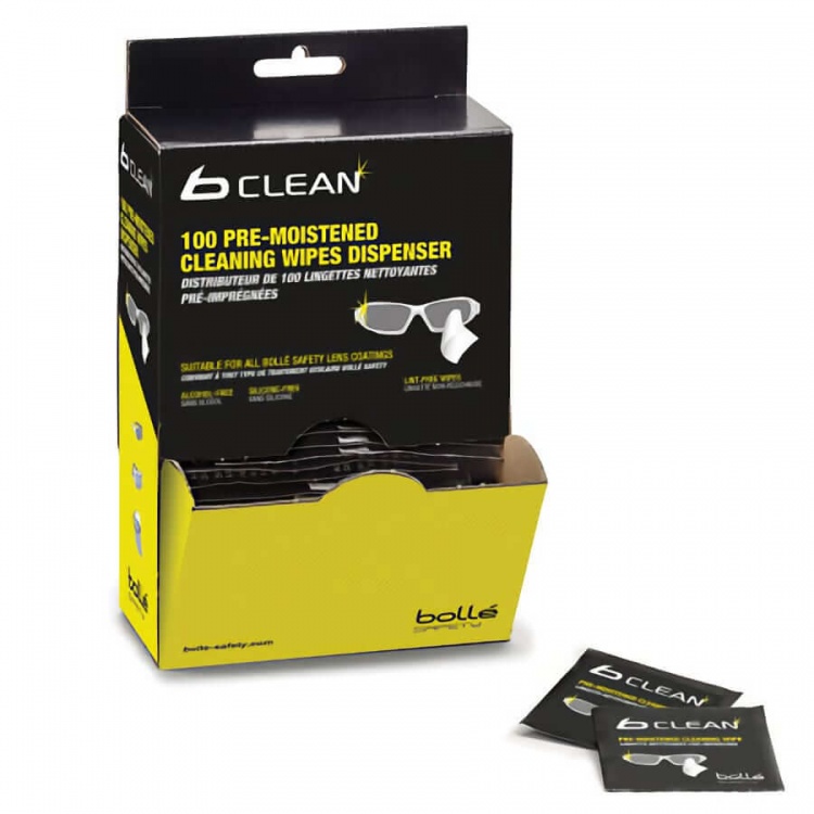 Bolle Safety B100 Lens Clean Wipes(100)